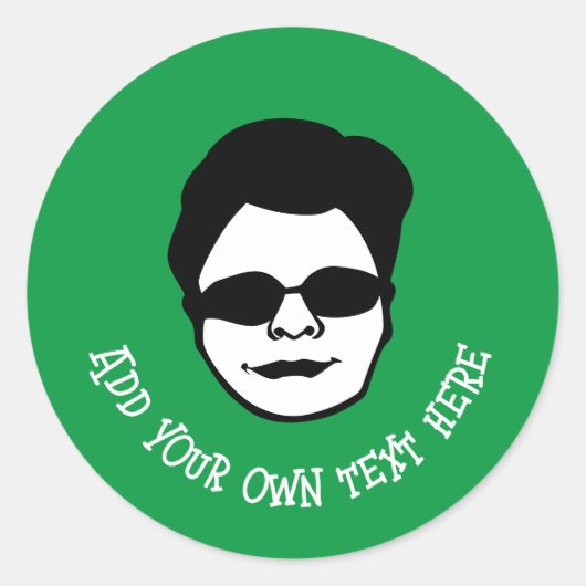 Klassischer Rundaufkleber Runder Aufkleber (Vorderseite)