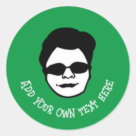 Klassischer Rundaufkleber Runder Aufkleber