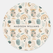 Klassischer Rundaufkleber