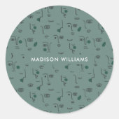 Klassischer Rundaufkleber Runder Aufkleber (Vorderseite)