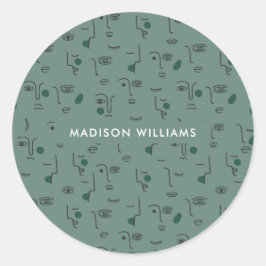 Klassischer Rundaufkleber Runder Aufkleber