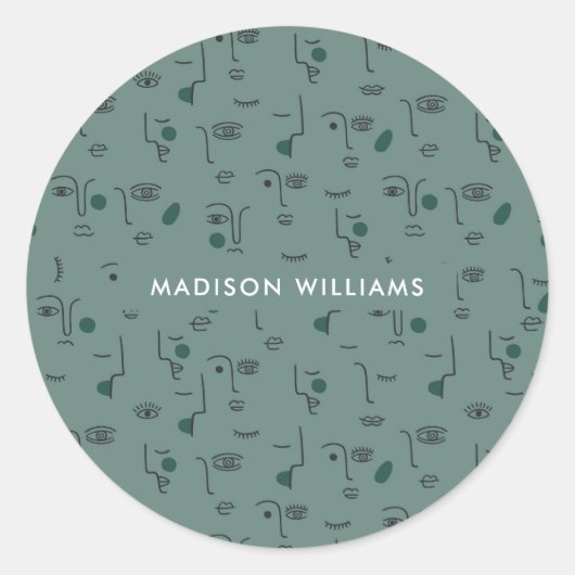 Klassischer Rundaufkleber Runder Aufkleber (Vorderseite)