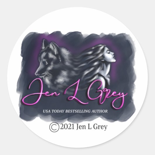 Klassischer Rundaufkleber Runder Aufkleber (Vorderseite)