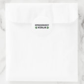 Klassischer Rundaufkleber Runder Aufkleber (Tasche)