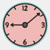 Klassischer Rundaufkleber Runder Aufkleber (Vorderseite)