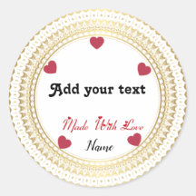 Klassischer Rundaufkleber