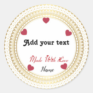 Klassischer Rundaufkleber Runder Aufkleber