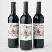 Klassischer Rundaufkleber Weinetikett (Flaschen)