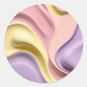 Klassischer runder Aufkleber in stilvoller Grafik (Vorderseite)