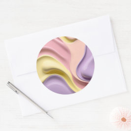 Klassischer runder Aufkleber in stilvoller Grafik