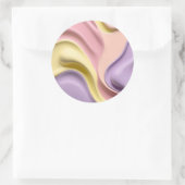 Klassischer runder Aufkleber in stilvoller Grafik (Tasche)