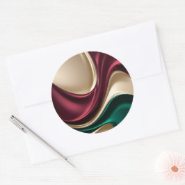 Klassischer runder Aufkleber in stilvoller Grafik