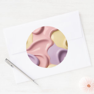 Klassischer runder Aufkleber in stilvoller Grafik