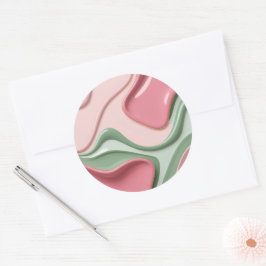 Klassischer runder Aufkleber in stilvoller Grafik