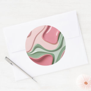 Klassischer runder Aufkleber in stilvoller Grafik
