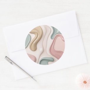 Klassischer runder Aufkleber in stilvoller Grafik