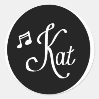 Klassischer, runder Logo-Aufkleber Aufkleber