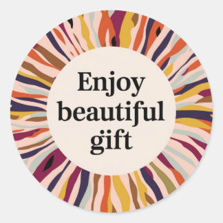 Klassischer Rundsticker Schönes Geschenkdesign Runder Aufkleber