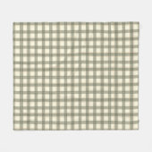 Klassischer Salbei-Tartan Fleecedecke (Vorderseite (Horizontal))