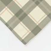 Klassischer Salbei-Tartan Fleecedecke (Ecke)