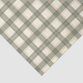 Klassischer Salbei-Tartan  Seidenpapier