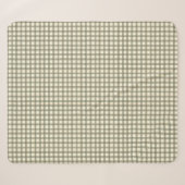 Klassischer Salbei-Tartan Sherpadecke (Vorderseite (Horizontal))