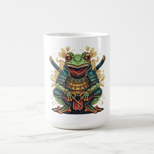 Klassischer Samurai-Frosch-Krieger-Becher Kaffeetasse (Mittel)
