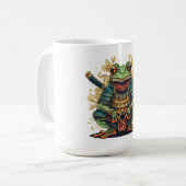 Klassischer Samurai-Frosch-Krieger-Becher Kaffeetasse (Vorderseite Links)