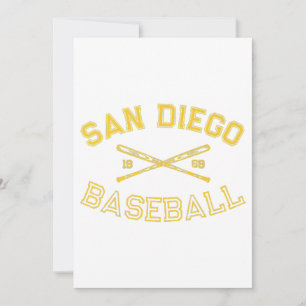 Klassischer San Diego Kalifornien Baseball Fan Ret Einladung
