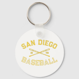 Klassischer San Diego Kalifornien Baseball Fan Ret Schlüsselanhänger