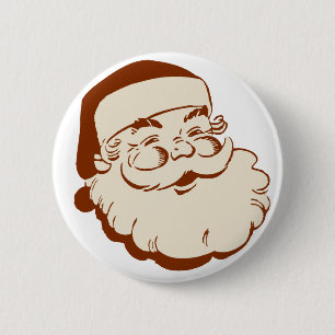 Klassischer Santa-Anstecker Button