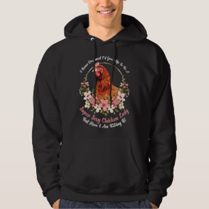Klassischer sarkastischer witziger ironischer Hühn Hoodie