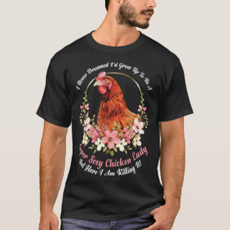 Klassischer sarkastischer witziger ironischer Hühn T-Shirt