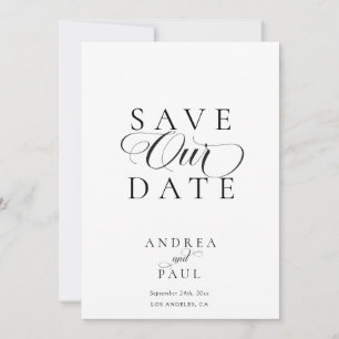 Klassischer Save-the-Date-Kalender Einladung