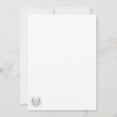 Klassischer Save-the-Date-Kalender Einladung (Rückseite)