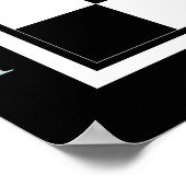 klassischer Schachtisch Poster (Ecke)