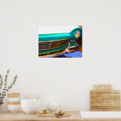 Klassischer Scheinwerfergrill mit gesättigter Farb Poster (Küche)