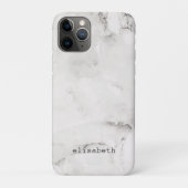 Klassischer, schick-weißer Marmor Case-Mate iPhone Hülle (Rückseite)