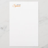 Klassischer Schlichter, einfacher, Beruflicher Nam Briefpapier (Vorderseite)