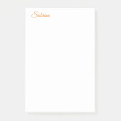 Klassischer Schlichter, einfacher, Beruflicher Nam Post-it Klebezettel (Vorderseite)