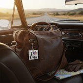 Klassischer Schlüsselanhänger "I ❤️ USA"