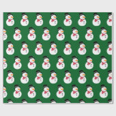 Klassischer Schneemann Geschenkpapier (Flach)