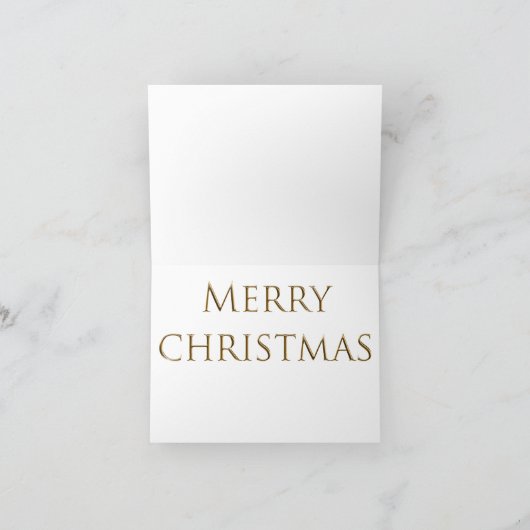 Klassischer Schneewald Roter Fox Frohe Weihnachten (Innenseite)