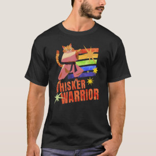 Klassischer Schnurrhaar-Krieger, die Karate-Katze T-Shirt