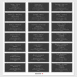Klassischer Schriftart | Black Wedding Guest Addre Aufkleber<br><div class="desc">Der klassische Schriftart | Schwarze Hochzeitsgast-Adressetiketten sind perfekt für Ihre einfache Schwarz-Weiß minimale moderne Hochzeitsfeier. Das Design zeichnet sich durch formale Shabby Chic-Typografie aus. Das Aussehen wird bei jeder Hochzeitszeit gut sein: Frühling,  Sommer,  Herbst oder Winter! Gerne stehen wir Ihnen für Fragen zur Produktgestaltung zur Verfügung.</div>