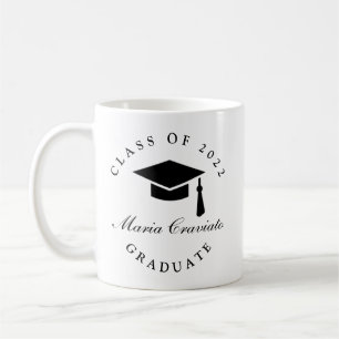 Klassischer Schriftzug Absolventen Kaffeebecher Kaffeetasse