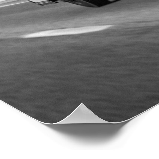 Klassischer Schulbus Retro Americana Poster (Ecke)