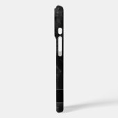 Klassischer schwarz polierter Marmorstein mit Name Case-Mate iPhone Hülle (Rückseite / Links)