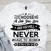 Klassischer Schwarz-Weiß-Arbeitstag T-Shirt