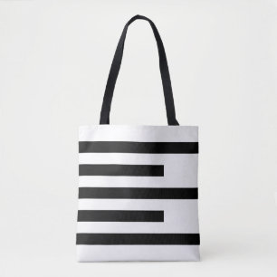 Klassischer Schwarz-Weiß-Chic Tasche
